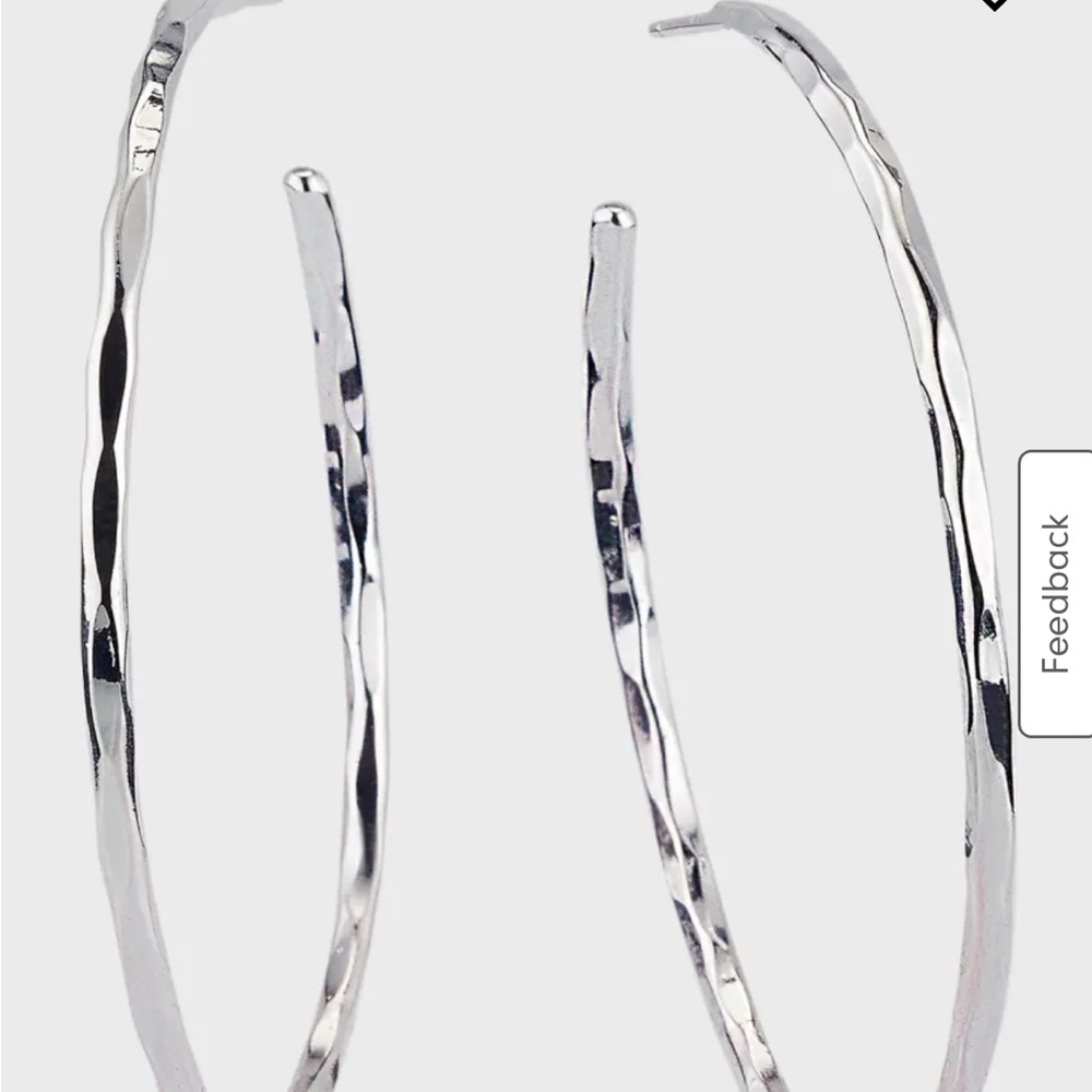 Nest Silver Hoop Earrings
